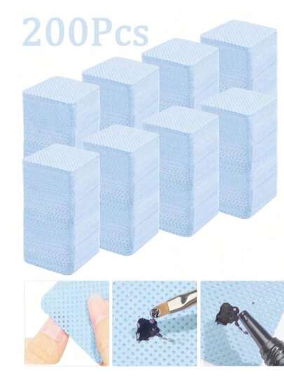 1000/400/200 Wipes Per Pack - Professional Lint-Free Nail Polish Remover Wipes, Purple Gel Nail Cleansing Wipes, Odorless Nail Preparation And Finishing Cleaning Tools (Blue) Lint-Free Nail Wet Wipes, Eyelash Glue Wet Wipes, Eyelash Extension Glue Wet Wipes, Nail Polish Remover For Eyelash Extension Products, Nail Polish Remover Nail Wet Wipes, Eyelash Glue Cleaning Pads