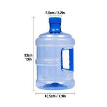 Water Storage Jug With Handle And Lid For Home Office Outdoor Use HDPE Material - Baby Blue - View 6