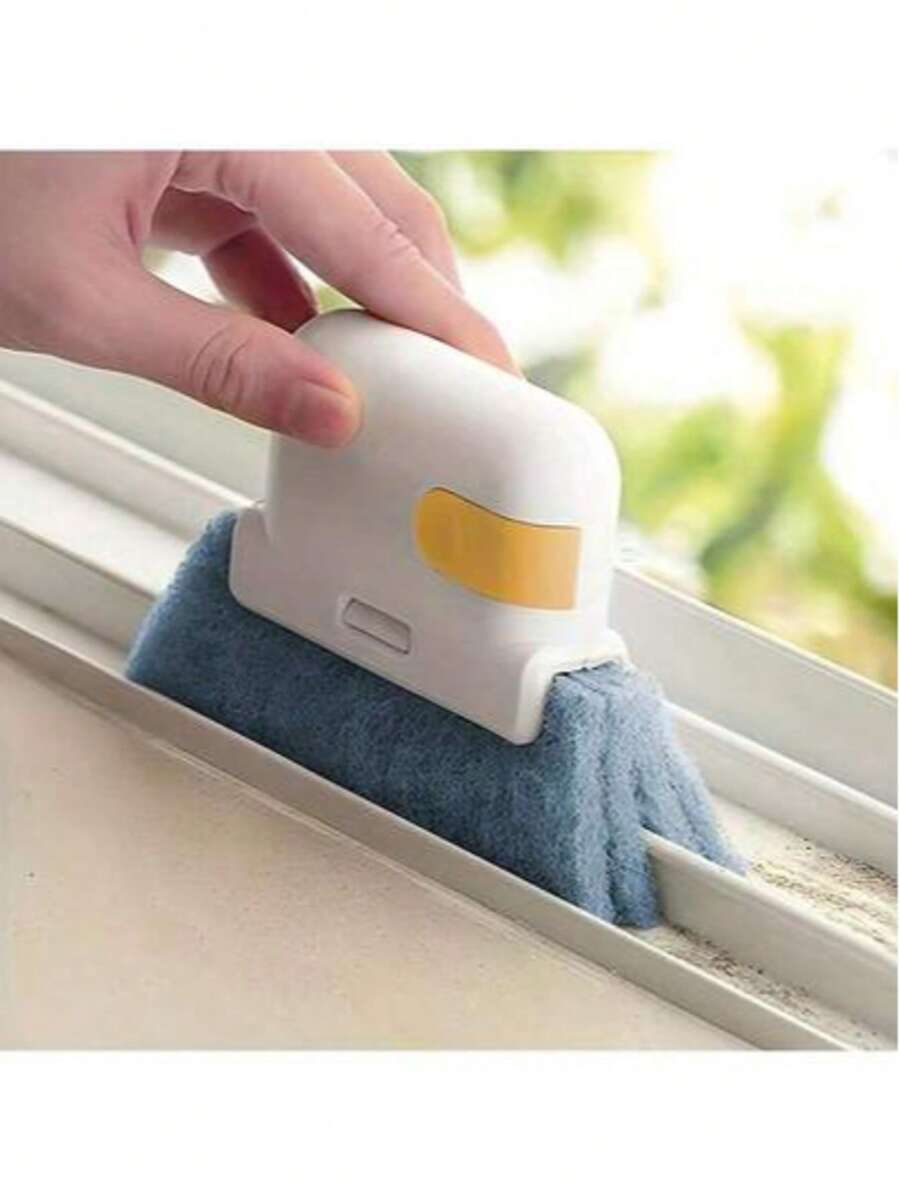 1 pieza Cepillo de limpieza para ranuras y ranuras de ventanas, herramienta de limpieza de vidrios de ventanas, herramienta de limpieza de rieles de ventanas, cepillo para tiras de ventanas, cepillo de ventanas, limpiador de ventanas, aspiradora de ventanas, cepillo de limpieza, set de cepillo de limpieza multiusos para rieles de puertas y ventanas, cepillo de mano para ranuras, cepillo de limpieza de ranuras, cepillo de limpieza de rieles de ventanas - 1 pieza - Ver 1