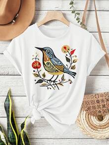 Women T-Shirts - [White] - View 12