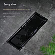 Ống thoát nước sàn ẩn màu đen, được thiết kế bằng thép không gỉ dày, khả năng thoát nước cao, khử mùi, phù hợp cho khách sạn, phòng tắm, ban công và các không gian khác - Có nhiều kích cỡ để lựa chọn - nhiều màu - Xem 7