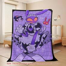 TADC Frog Jax Flannel Throw Blanket, The A-Amazing D-Digital Circus Cartoon Art Design, Soft Cozy Reversible Plush For Couch, Unique Pop Culture Gift For Fans,  Wall Home Decor For Bedroom Living Room - 多色14 - 查看 10