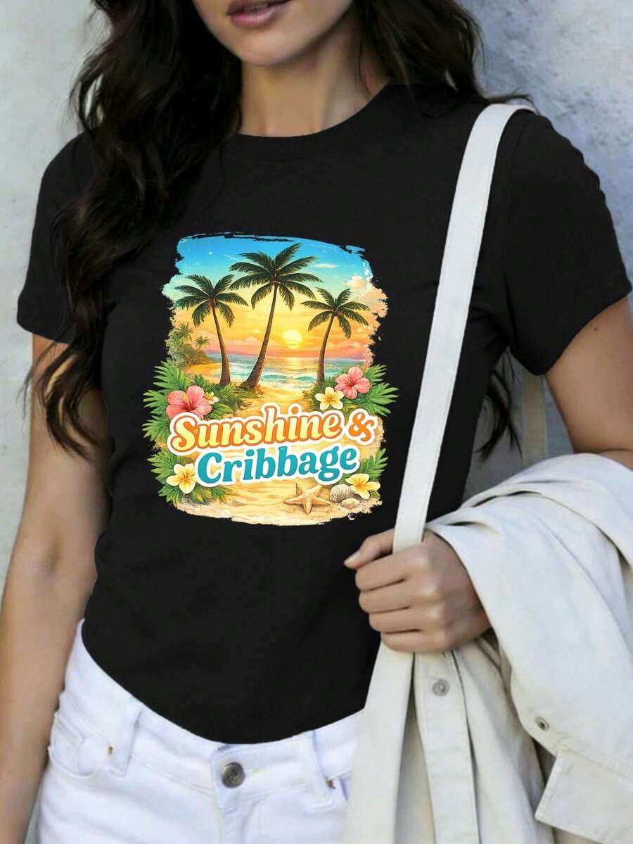 Women T-Shirts - Black - View 1