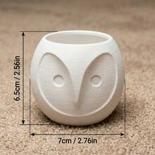 Cute Owl Succulent Plant Pot, Small Indoor Succulent Cactus Air Plant Pot, Pink Decorative Owl Flower Pot Suitable For Desk, Windowsill, Home Decor - A - View 7