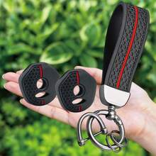 New Style Silicone Keychain For YZF XJR1300 FJR1300 MT09 MT07 XJ6 TMax FZ6 FZ8 R3 R1 R6 XJR400 SR400 Motorcycle Key Cover - black - View 4