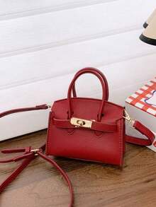 1 pieza Este mini bolso de piel de unicolor con textura de piedra presenta una correa de cadena única y elegante, lo que lo convierte en un accesorio versátil y elegante adecuado para el uso diario. Disponible en múltiples colores, este bolso de alta calidad es un elemento de moda esencial para el Ramadán y también es un regalo perfecto para los amigos. - Multicolor - Ver 17