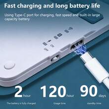 AKKHOO 觸控式無線鍵盤,可充電,與ipad平板電腦兼容 - 黑色 - 查看 9