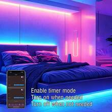 1米-30米音乐同步RGB LED灯带,支持APP和遥控器控制,USB 5V供电,可变色,适用于电视背光、卧室及派对/节日装饰 - TYC-MH - 查看 6