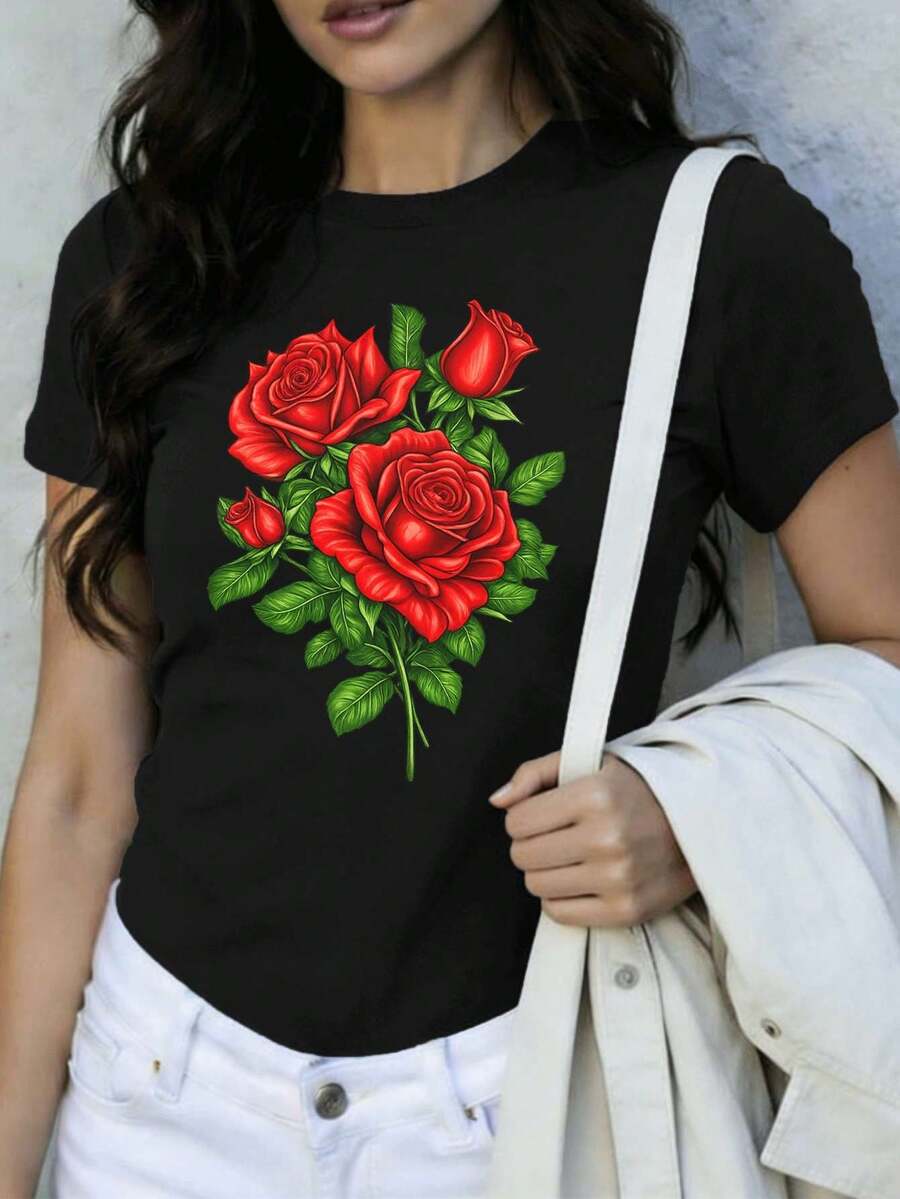 Women T-Shirts - Black - View 1