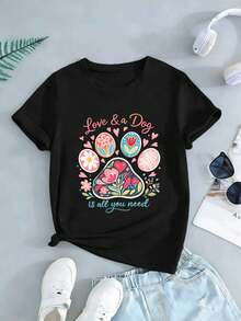Women T-Shirts - Black - View 2