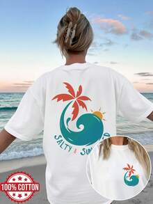 Plus Size T-Shirts - White - View 7