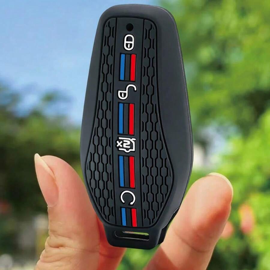 Ốp chìa khóa điều khiển từ xa bằng silicon cho xe hơi BYD Atto 3 EV Dolphin Song PRO Max Tang DM Yuan Dolphin E2 Qin PLUS - đen - Xem 1