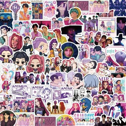 Bộ 74 miếng dán nhóm nhạc nữ K-Pop SAIJA - Hình dán hoạt hình dễ thương, có thể tái sử dụng, thích hợp dán lên bình nước, laptop, ván trượt, ốp điện thoại, nhật ký, sổ kế hoạch, đồ thủ công, cốc, vở, v.v. Đồ sưu tầm dành cho fan K-Pop, lý tưởng cho các fan K-Pop, các cô gái tuổi teen và những người yêu thích thẩm mỹ.