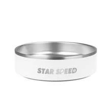 StarSpeed Stainless Steel Dog Bowls With Rubber Bottom Non-Slip Double Wall Metal Outdoor Dog Food And Water Bowls Weighted Insulated Pet Feeding Bowl For SmallMedium Sized Dogs Or Cats - Trắng - Xem 2