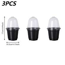 12pcs Black Breathable Seedling Pots, Seed Germination Cups, Flower & Plant Containers, Gardening Vegetable Planting Boxes - Multicolor-2 - View 14