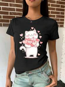 Women T-Shirts - Black - View 2