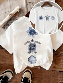 Plus Size T-Shirts - White - View 2