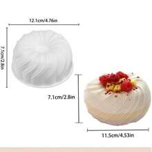 New 4-Inch Single Cavity Tree Stump Charlotte Flower Basket Mousse Mold, French Dessert Baking Cake Silicone Mold - View 3