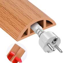 1pc 3/2/1m Self-Adhesive Floor Cable Wire Raceway, Wire Protection Sleeve, Cable Management - A - View 8