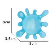 1 pieza Juguete de bola de estrés Squishy, en forma de gota de agua, diversión de rebote lento, suave y no pegajoso, bola portátil de curación - Multicolor - Ver 10