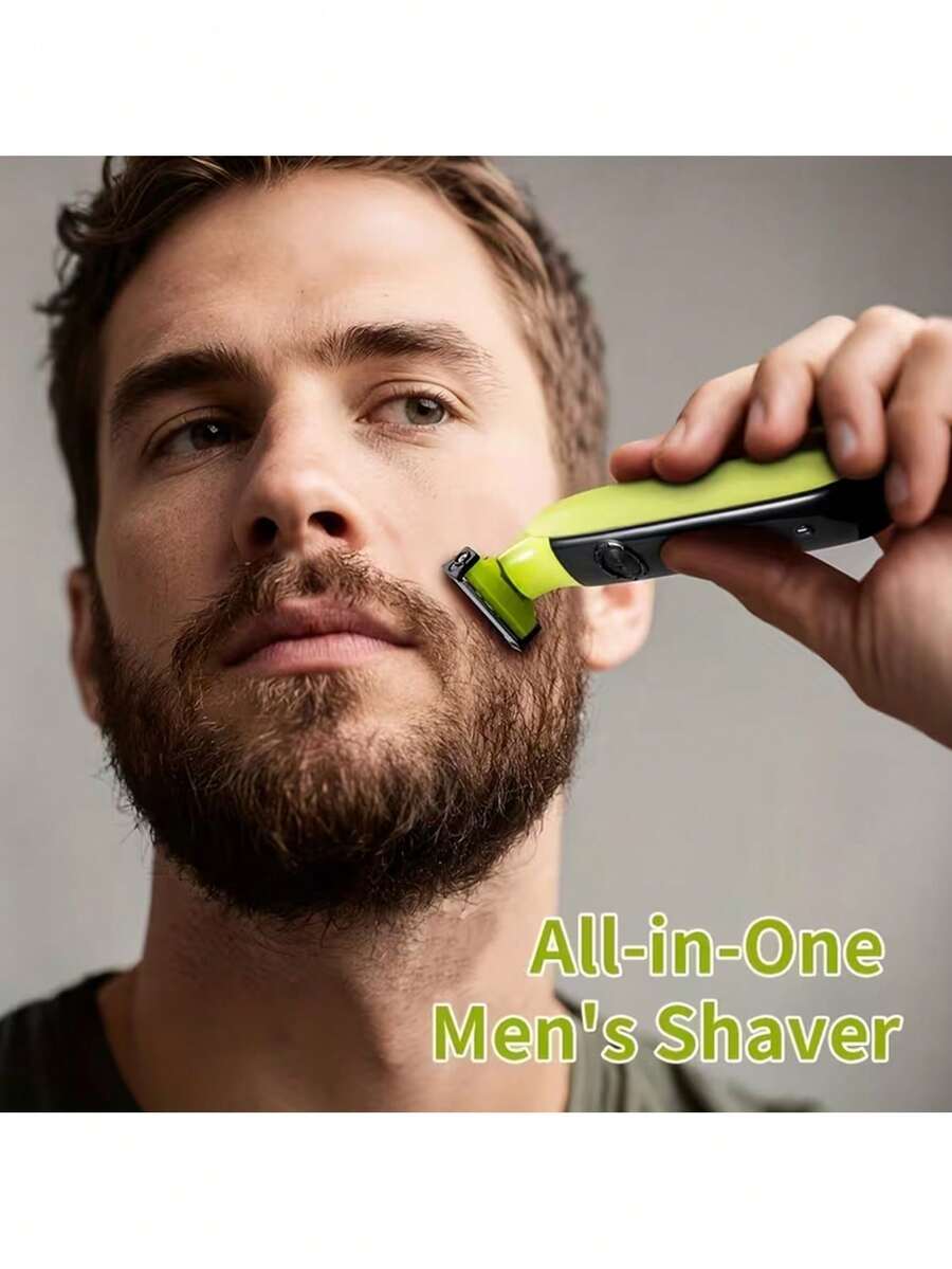 Rechargeable Portable Electric Shaver For Men, Suitable For Underarm And Leg Trimming - Great Gift For Father Or Boyfriend