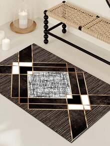 Luxury Style Indoor Decorative Carpet, Crystal Velvet Plush Indoor Rug, Living Room/Sofa/Bedroom/Bedside Anti-Slip Mat, Dining Room/Kitchen Carpet, Office Chair Pad, Entryway Doormat, Outdoor Picnic Blanket, Camping Mat - Multicolor-a - View 19