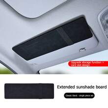 Car Sun Visor Extension Sunshade, Glare Protection, Storage & Interior Decor - One Size Fits All - View 9