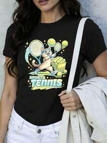 Women T-Shirts - Black - View 1