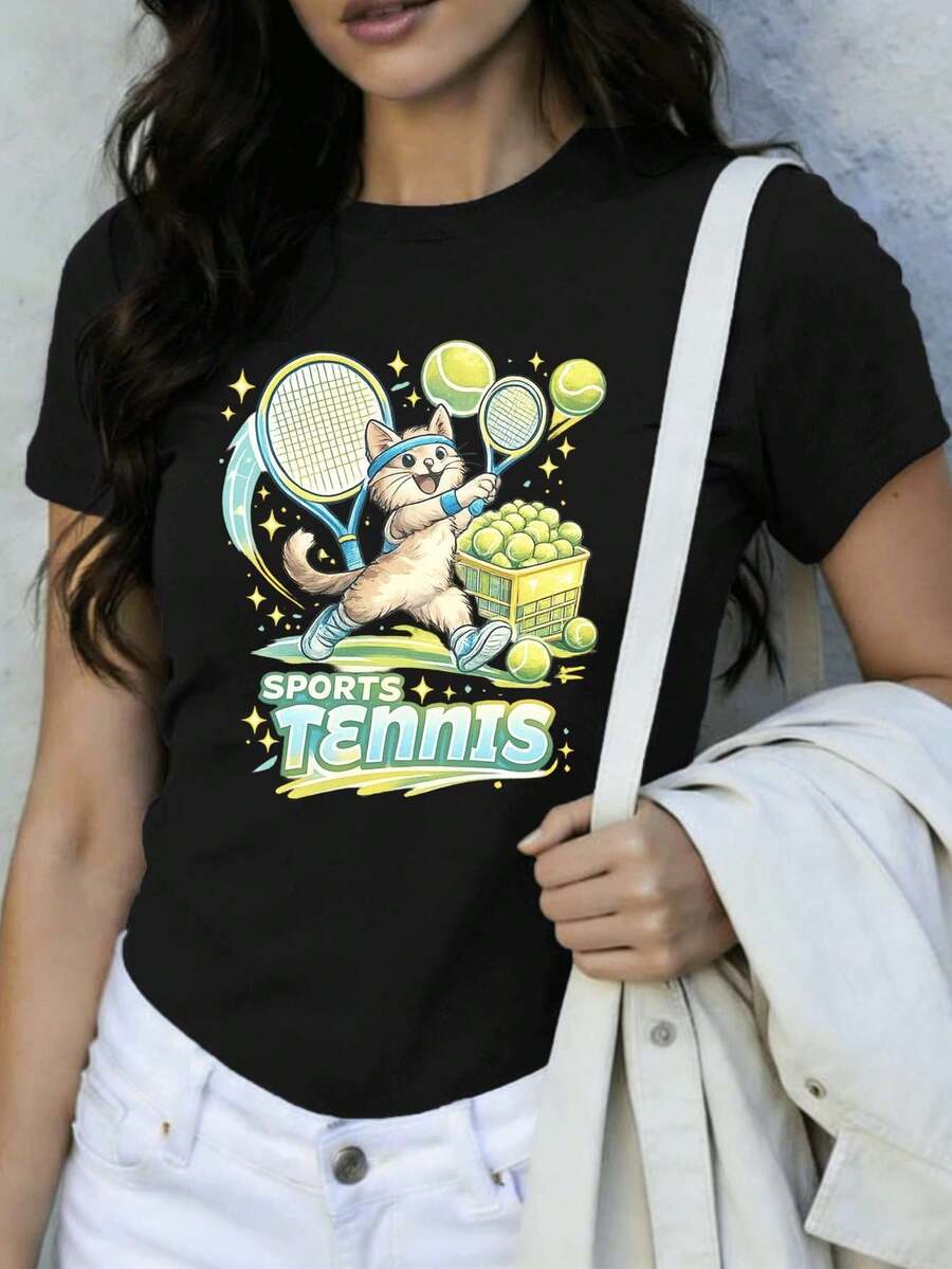 Women T-Shirts - Black - View 1