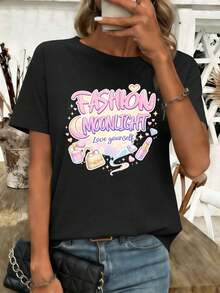 Women T-Shirts - Black - View 1