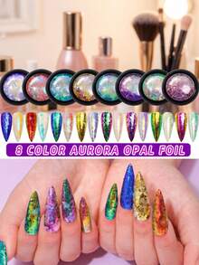 0.2g/Can Color-Changing Pearl Glitter Powder, High-Quality Color-Shifting Pigment Suitable For Epoxy Resin, Clay, Cup Making, DIY Projects, Scrapbooking, Makeup, Nail Art, Coating Decoration - Multicolor - View 1