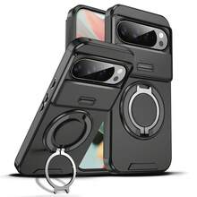 (Follow The Store, Collect The Product To Get A Free Lanyard) 360° Rotating Shockproof Phone Case Compatible With Apple 11/12/13/14/15/16 Pro Max, S22/23/24+ UA04/A05/A14/A15/A24/A25/A34/A54S Series, Pixel, Note 15/14 Series - Black/with Rope - View 1