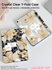 Ốp lưng máy tính bảng họa tiết da báo, hoa sen vàng, hoa ly và ngọc trai, tương thích với iPad Air 8 (M4) 2026 (11 inch), Air 8 (M4) 2026 (13 inch), thế hệ thứ 10, 10.2 inch/Mini6/Mini7/9.7 inch, Galaxy Tab A9 Plus, chống cong vênh hơn 3 năm, có khe cắm bút tích hợp, phù hợp với Kindle. - Nhiều màu - Xem 4