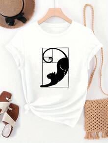 Women T-Shirts - [White] - View 12