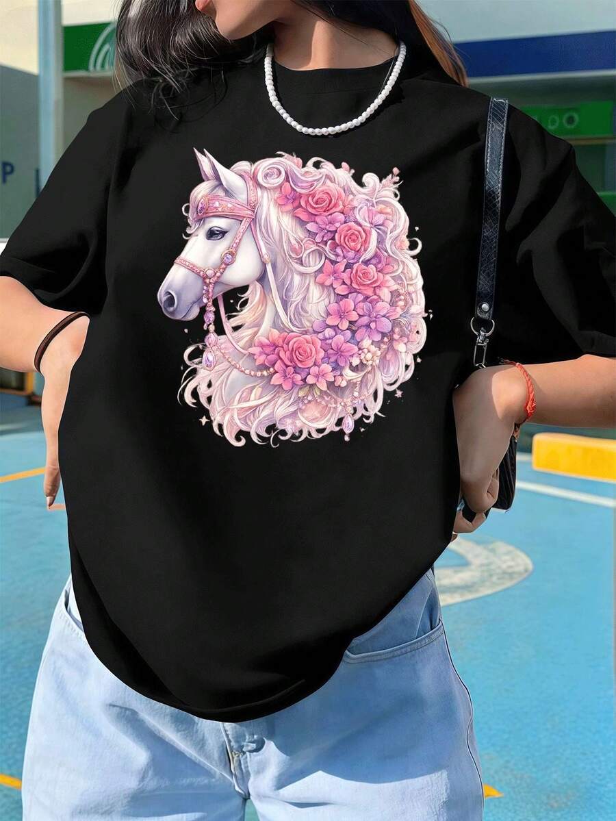 Women T-Shirts - Black - View 1
