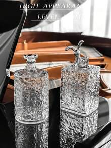 1pc Glacier Texture Toothpick Holder, High-End Home Dust-Proof Storage Box For Toothpicks, Dental Floss, Cotton Swabs - A - View 10