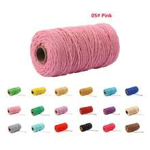 2mm 100m Cotton Rope Cotton Thread, Suitable For Handmade Knitting, Knitting Crafts, Crochet Handmade, Bohemian Decor, Twisted Braided Rope, Handmade Bow Gift Packaging Material, Wedding Decoration, Handmade Gifts, String Lights, Plant Hanging Baskets - 2mm - View 23