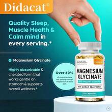 Bunkell Magnesium Glycinate Supplement - With Added Quercetin - Support Nerve Density Health - 120 Softgels - 1 Bottle - View 3