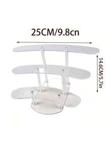 Giá đỡ bánh bằng acrylic, giá trưng bày bánh ngọt tròn trong suốt, giá đỡ nhiều tầng dùng cho tiệc cưới, sinh nhật và tiệc buffet. - Trong sáng - Xem 5