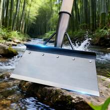 Stainless Steel Garden Shovel - Multi-Functional Shovel, Lawn Edge Rake, Mowing And Landscaping, Outdoor Weeding, Snow And Moss Removal, Suitable For Sidewalk And Ice Cleaning, Snow Shovel, Efficient Weeding, Durable Garden Tool, Handle Not Included. - Country Courtyard Style - View 3