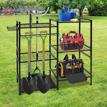 Garage Tool Storage Racks - Siyah - Görünüm 5