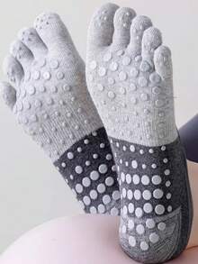 1/3/5 Pairs Yoga Socks Non-Slip Professional Women Summer Pilates Socks Thin Short Five Toe Socks For Workout, Dance - Multicolor - View 4