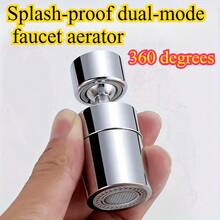 1个/360°防溅水龙头起泡器,重型可旋转多模式厨房浴室防溅水龙头起泡器,浴室厨房防溅水龙头,防溅洗涤用品,水龙头延长装置,泡沫装置,浴室水槽水龙头旋转延长装置,浴室水槽水龙头替换件 - 水龍頭 - 查看 6