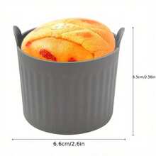 4pcs Premium Silicone Air Fryer Baking Molds - Non-Stick, Muffin Cups For Eggs, Cupcakes, Pancakes, Pudding, Custard, Durable Silicone Material, Great For Cooking/Healthy Cooking, No Electricity Required, Suitable For Home Kitchen/All Air Fryer Models/Health-Conscious People, Essential Baking Accessory - Multicolor - View 5