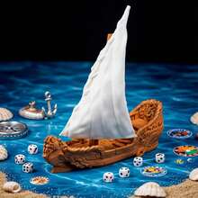 3D Printed War Ship Model - Terrain, Game Scene Building, TRPG Game Accessories, Suitable For 14+ Role-Playing Enthusiasts, DIY Painting Props, Desktop Decor, Home Decoration, Holiday Gift, Board Game Lover Gift - Bronze - View 5