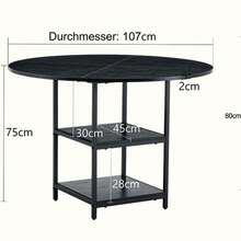 Dining Table & Chair Sets - Black - View 7