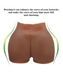 Silicone Butt Lifting Shorts, Wear It And Your Backside Will Glow - Brown - View 6