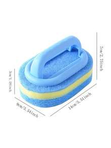 1/3pcs Pool Cleaning Brush, Multipurpose Scrub Brush With Handle, Outdoor Garden Cleaning Brush For Bathroom, Bathtub And Tile Cleaning, Also Can Be Used As Dish Sponge Brush, Pot Brush, Durable And Strong Cleaning Power, Ideal Cleaning Tool For Home - With Handle - View 3