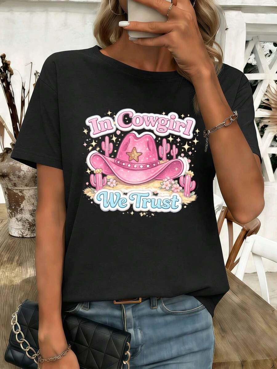 Women T-Shirts - Black - View 1