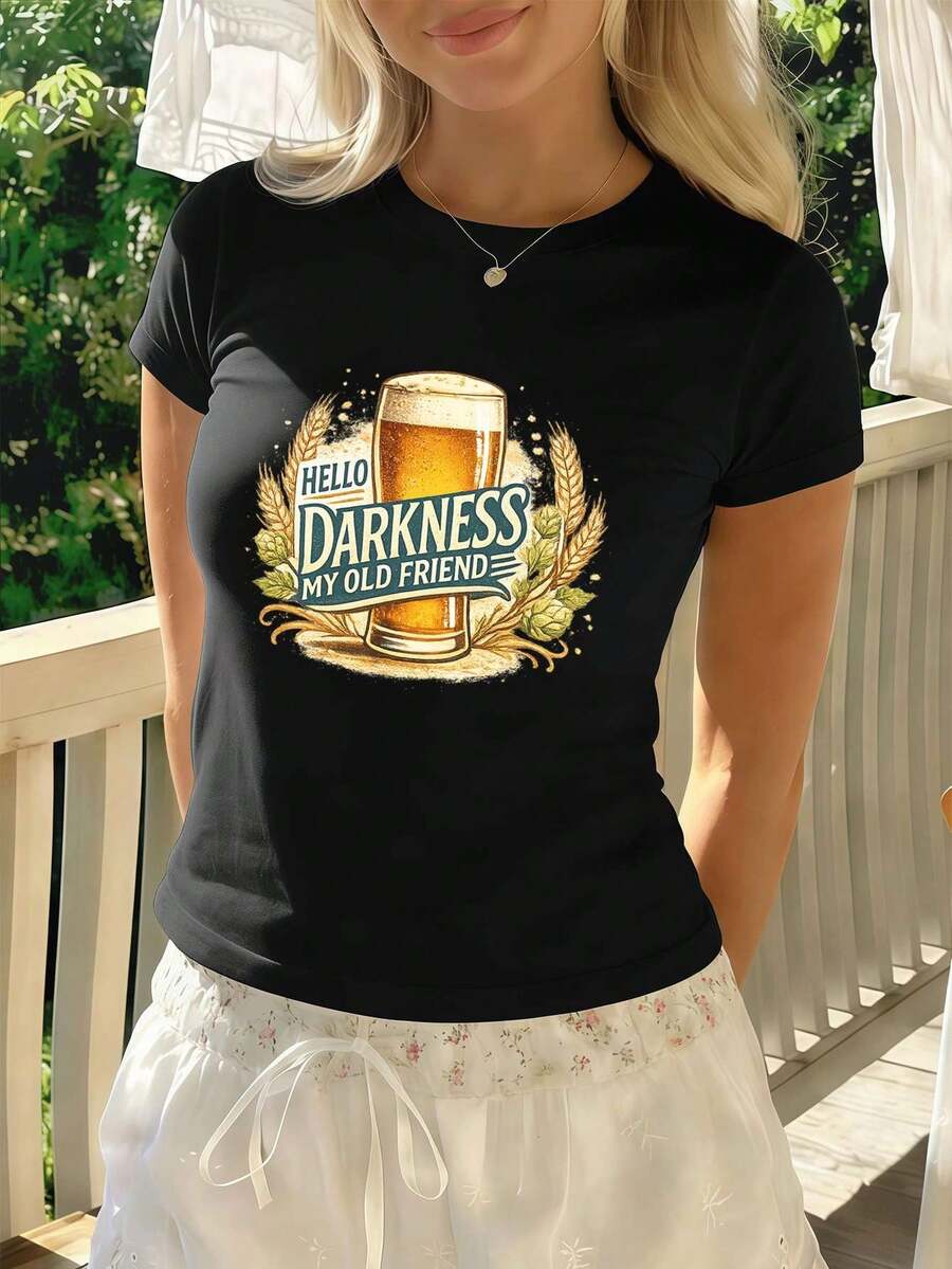 Women T-Shirts - Black - View 1